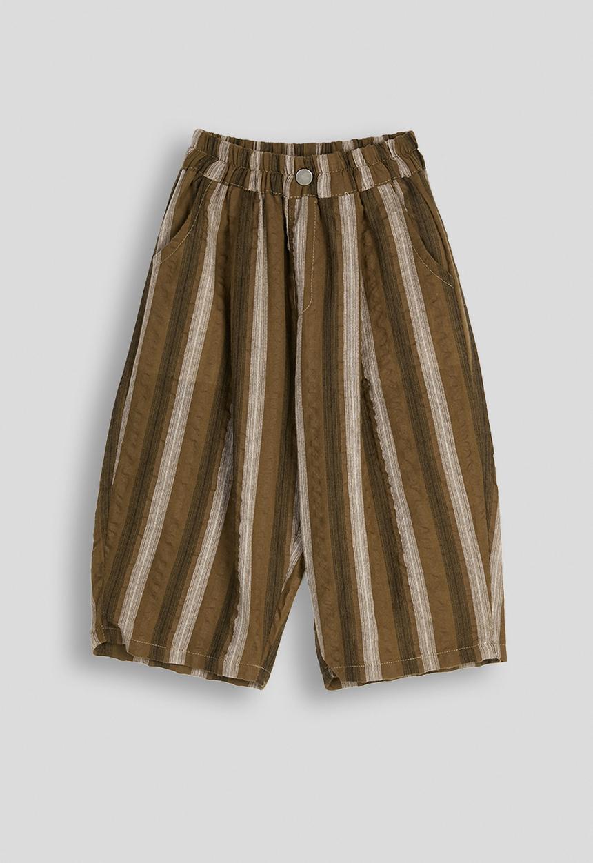 Pop Candy - Striped wide leg pants - brown multi
