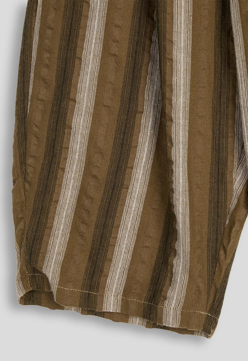 Pop Candy - Striped wide leg pants - brown multi