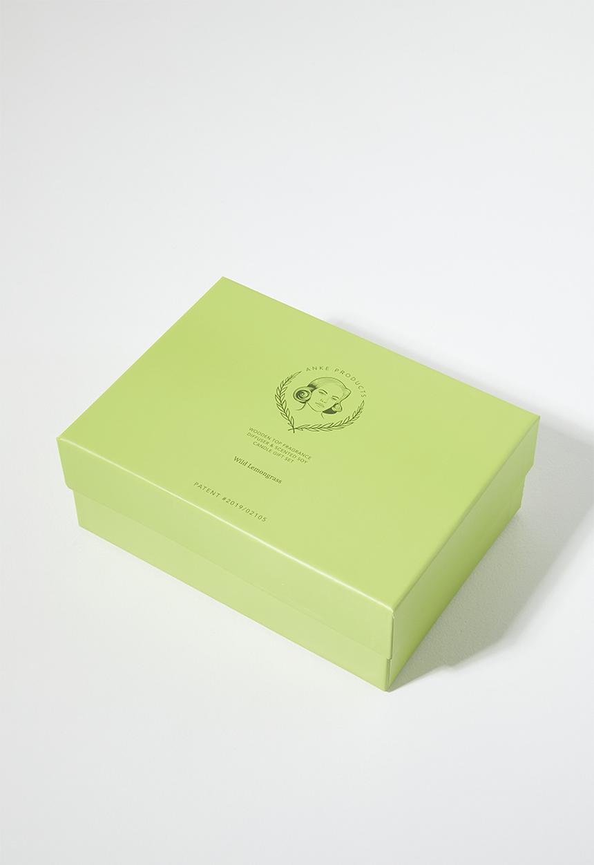 Anke Products - Wild Lemongrass diffuser & candle gift set