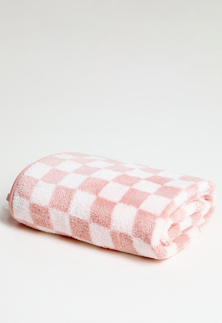 Pop Candy - Checkered hand towel - pink