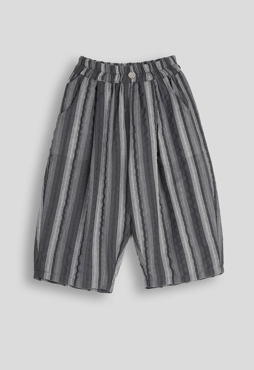 Pop Candy - Striped wide leg pants - grey multi