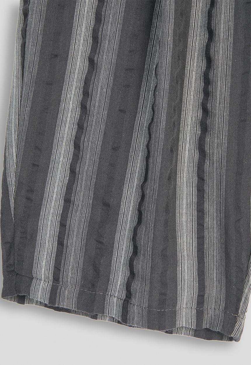 Pop Candy - Striped wide leg pants - grey multi