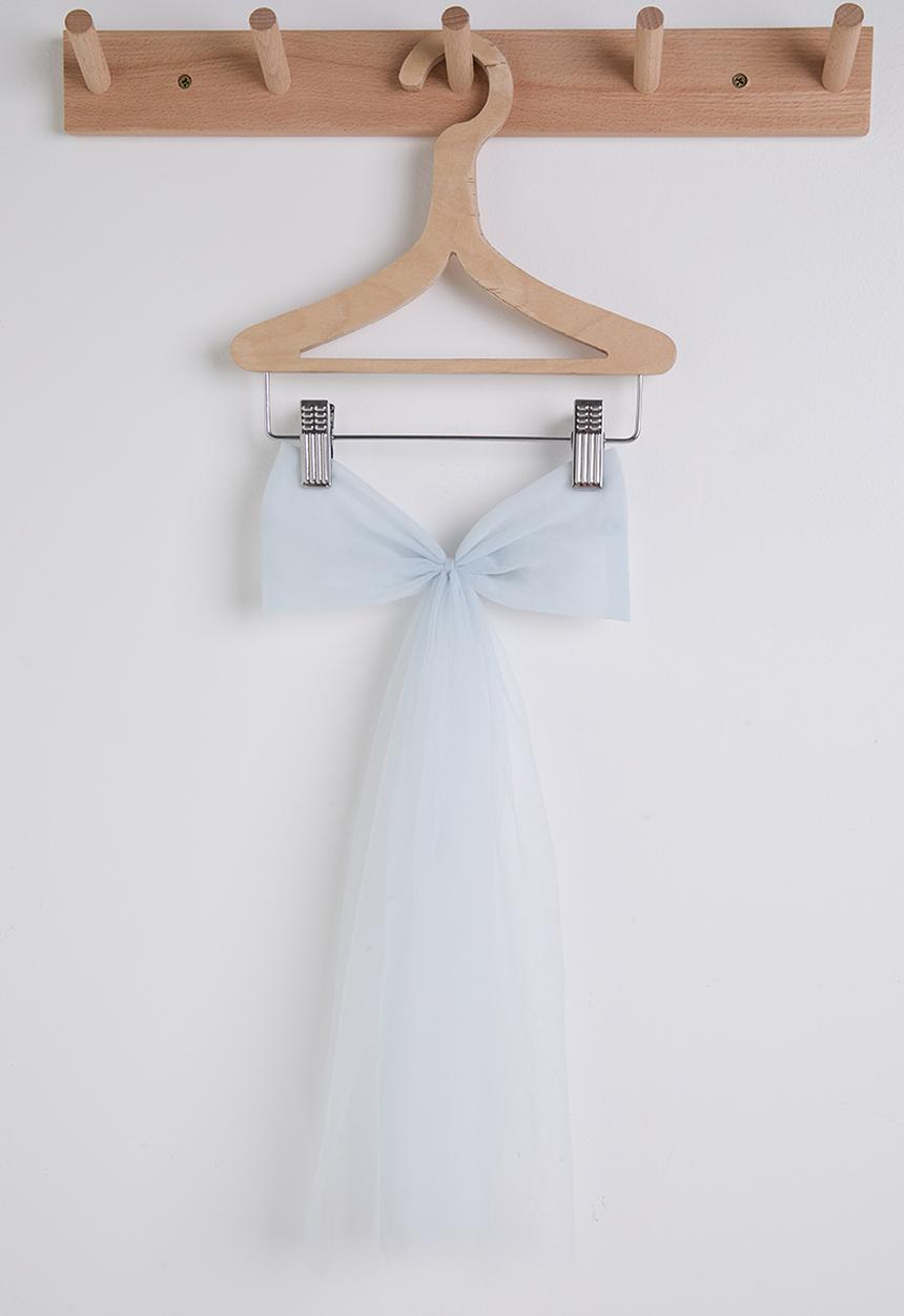 Pop Candy - Tulle overlay tiered dress with ruffle hem - blue ombre
