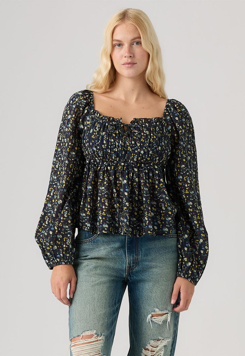 Levi’s® - Oraya Long sleeve Blouse - Lexi Floral Navy Blazer Cotton