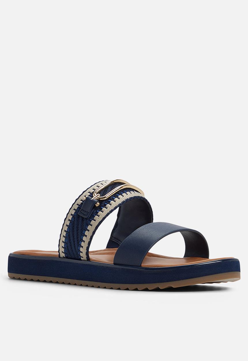 ALDO - Lagoon two strap slide - navy
