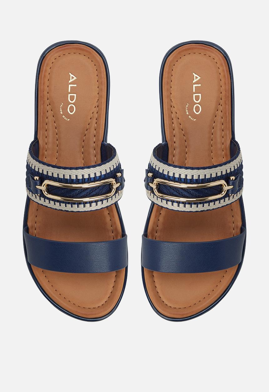 ALDO - Lagoon two strap slide - navy