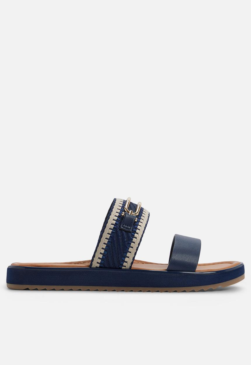 ALDO - Lagoon two strap slide - navy