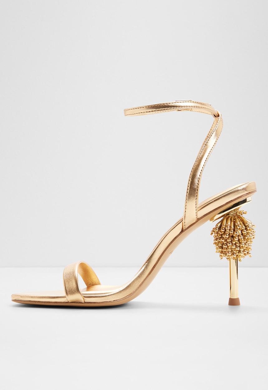 ALDO - Aurorae open toe ankle strap - gold