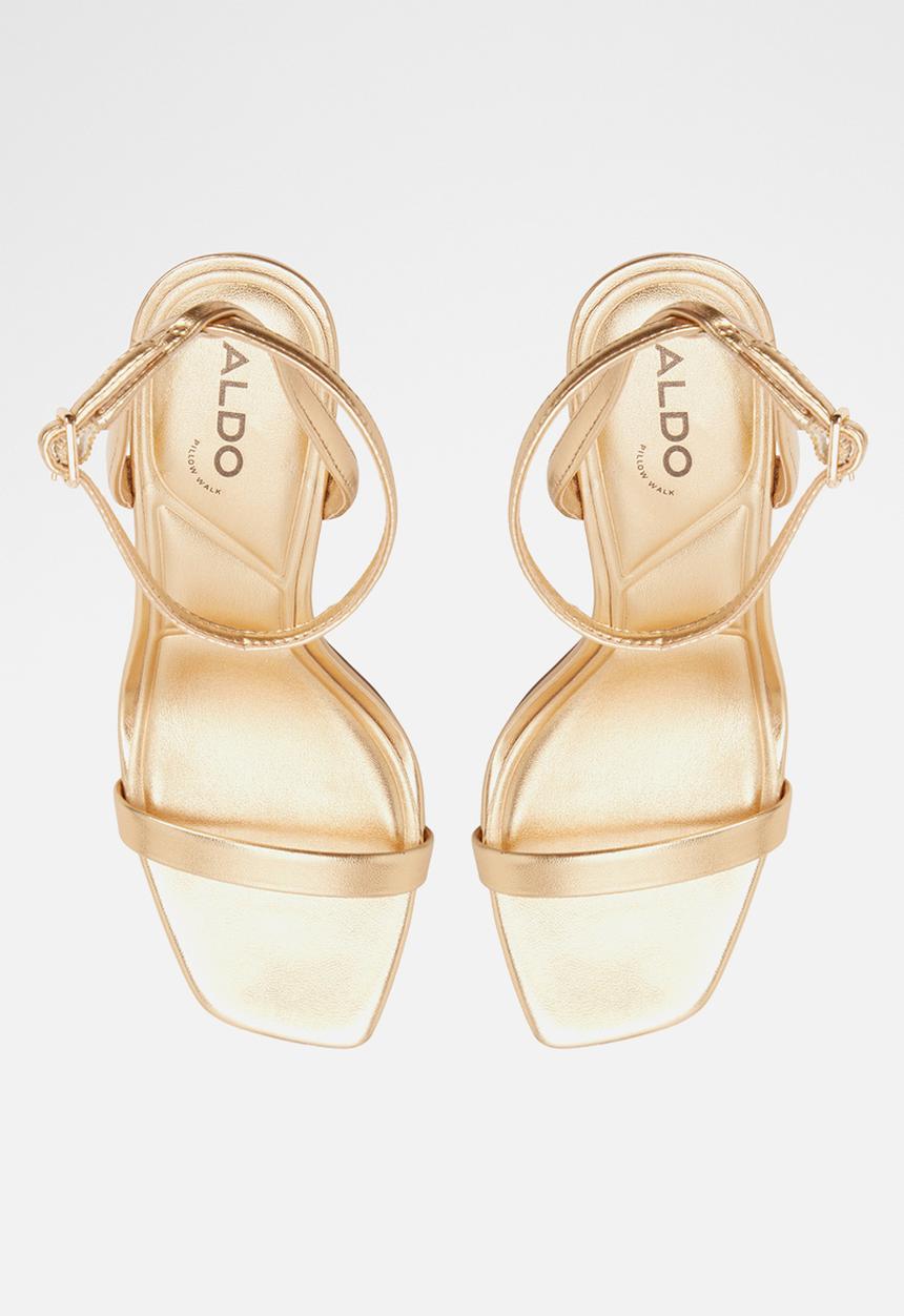ALDO - Aurorae open toe ankle strap - gold