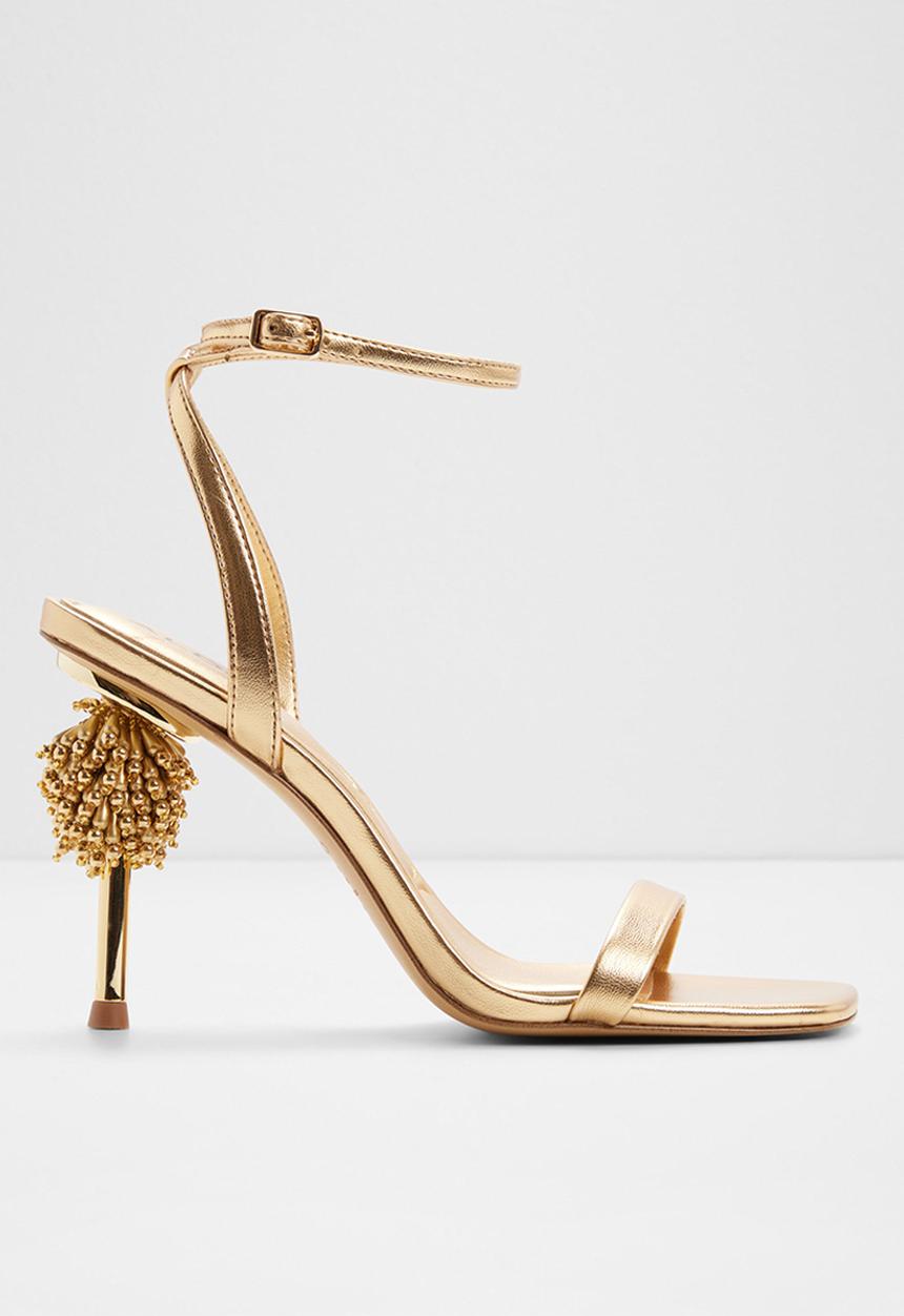 ALDO - Aurorae open toe ankle strap - gold