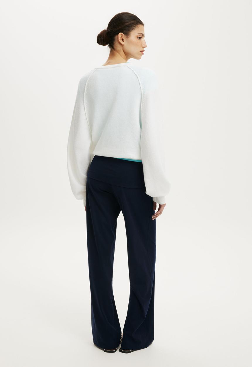 Cotton On - Honey Fold Over Pant - Total Eclipse