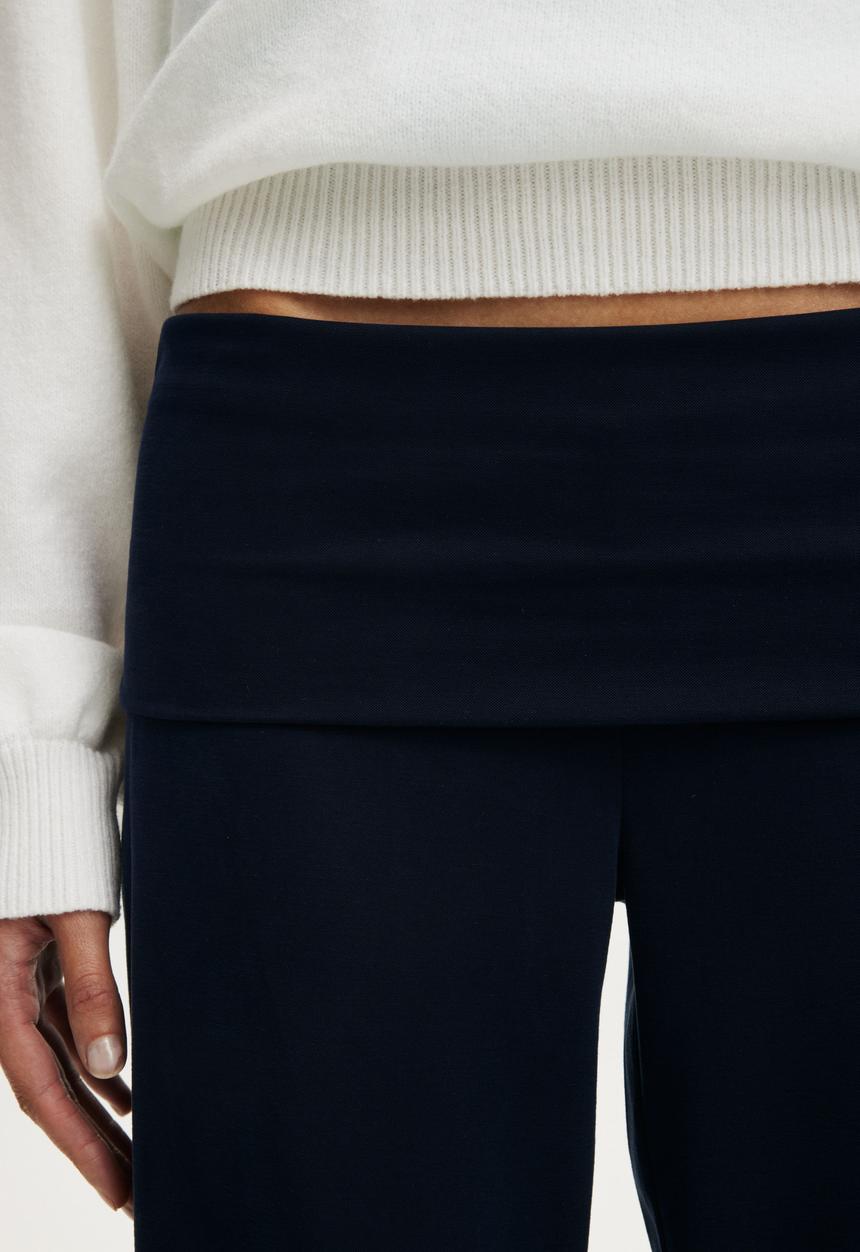Cotton On - Honey Fold Over Pant - Total Eclipse