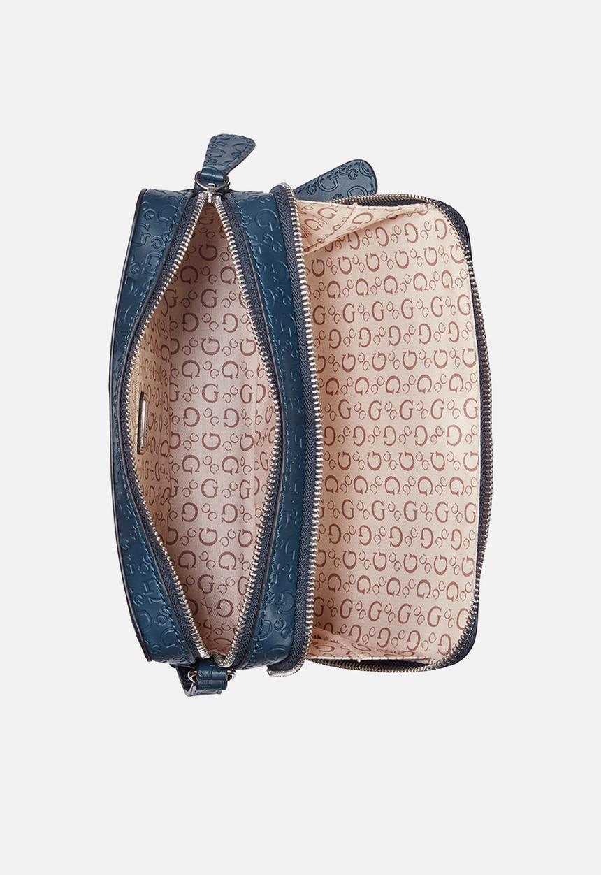 GUESS - Lisa Mini Double Zip Crossbody - Navy