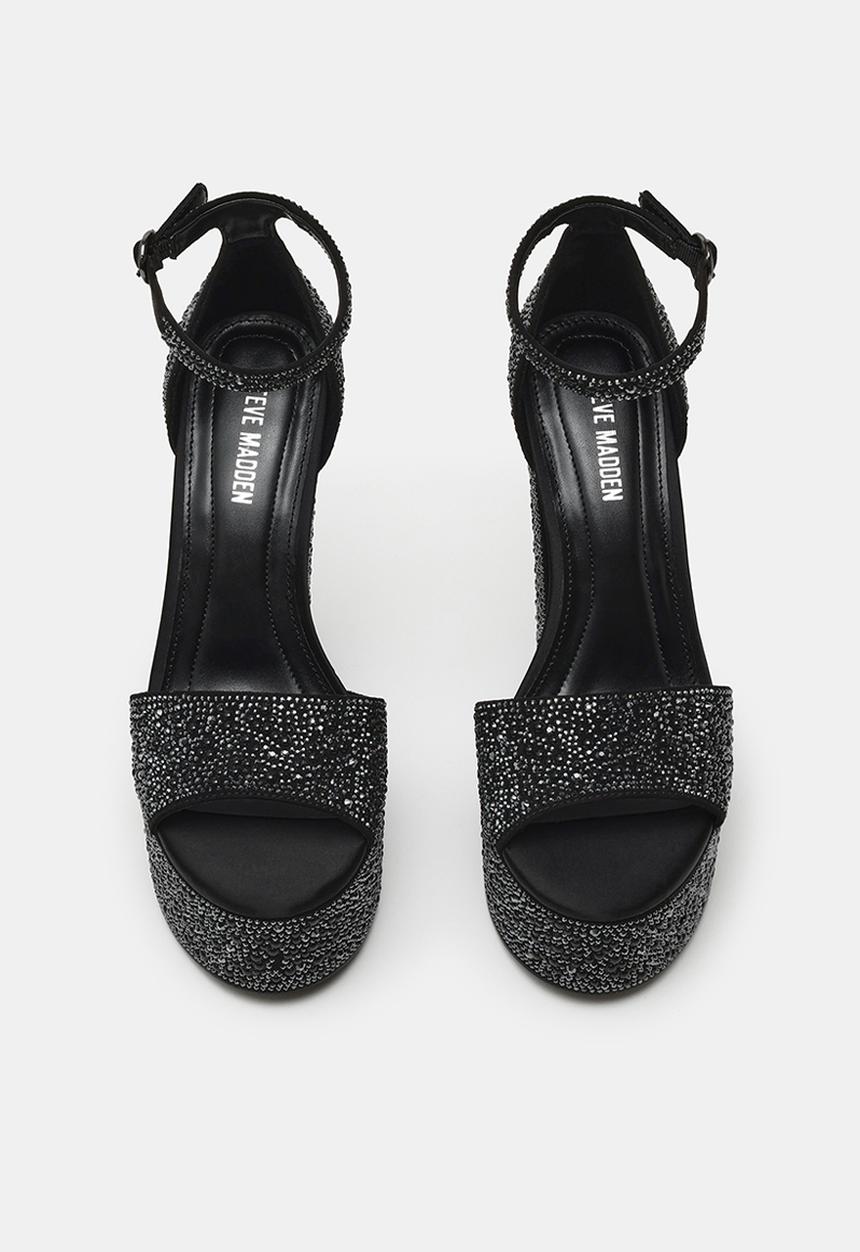 Steve Madden - Glam open toe ankle strap - black