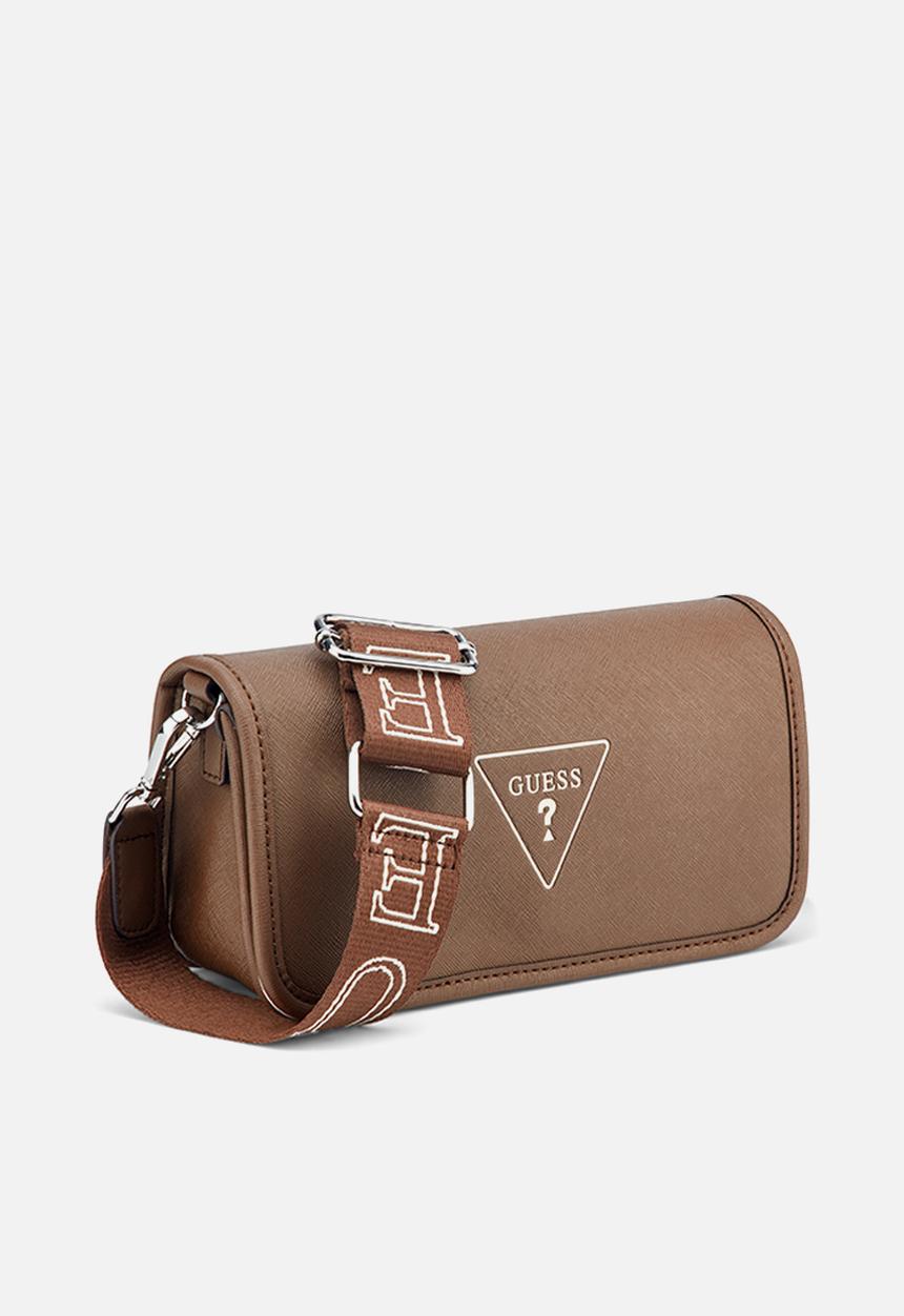 GUESS - Ava Mini Crossbody Flap - Coffee