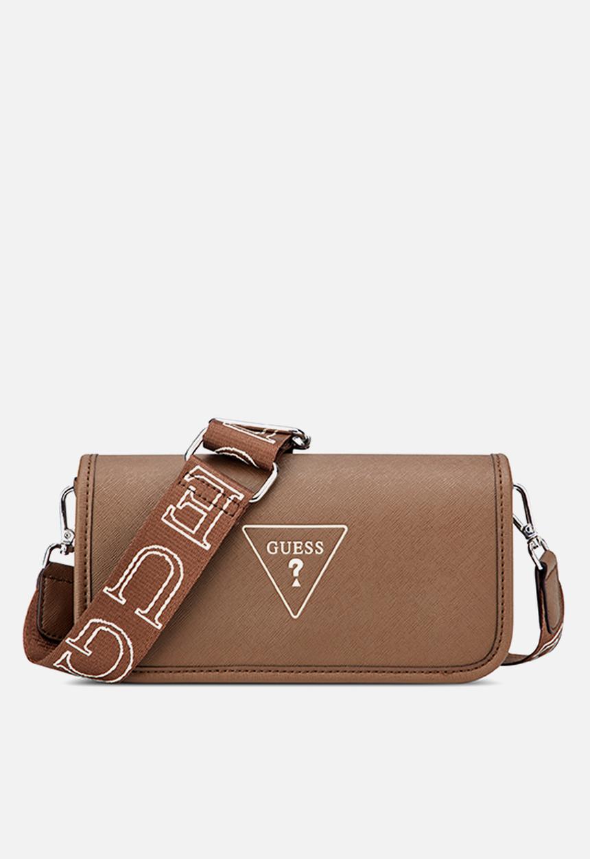 GUESS - Ava Mini Crossbody Flap - Coffee