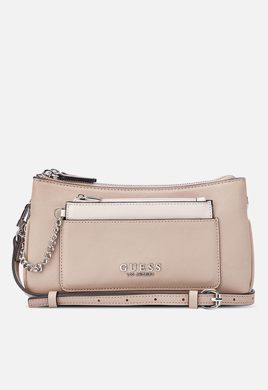 GUESS - Doris Mini Crossbody Top Zip - Mauve Multi