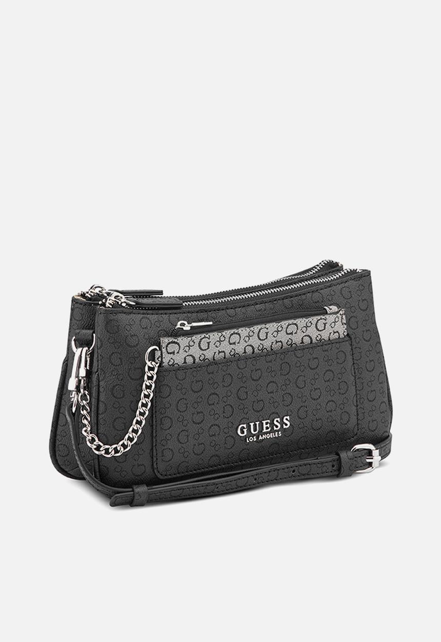 GUESS - Doris Mini Crossbody Top Zip - Coal Multi