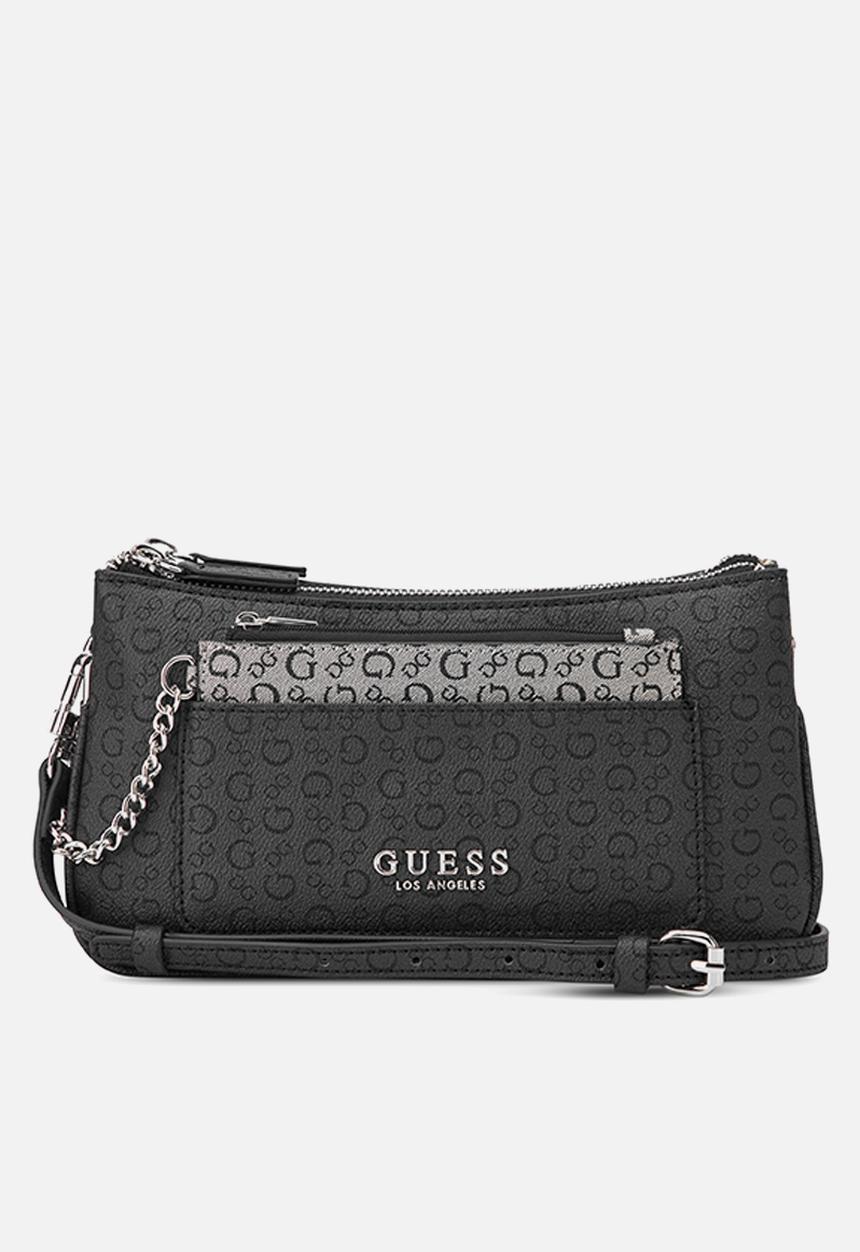 GUESS - Doris Mini Crossbody Top Zip - Coal Multi