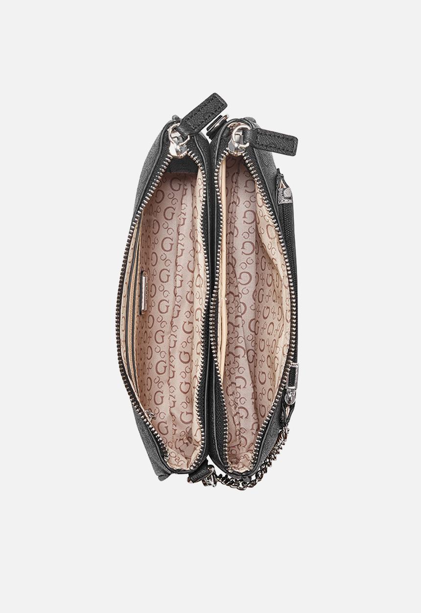 GUESS - Doris Mini Crossbody Top Zip - Coal Multi