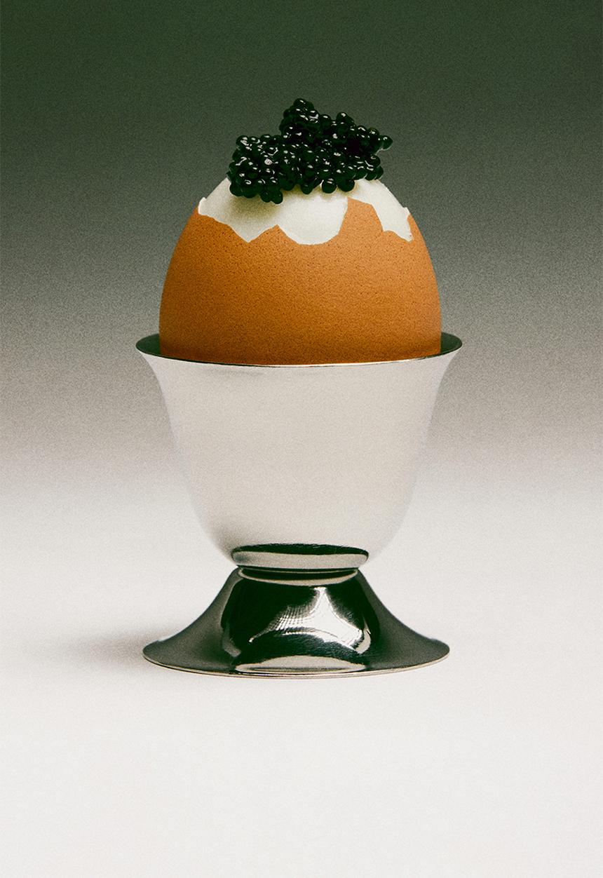 H&M - Stainless steel egg cup - silver-coloured