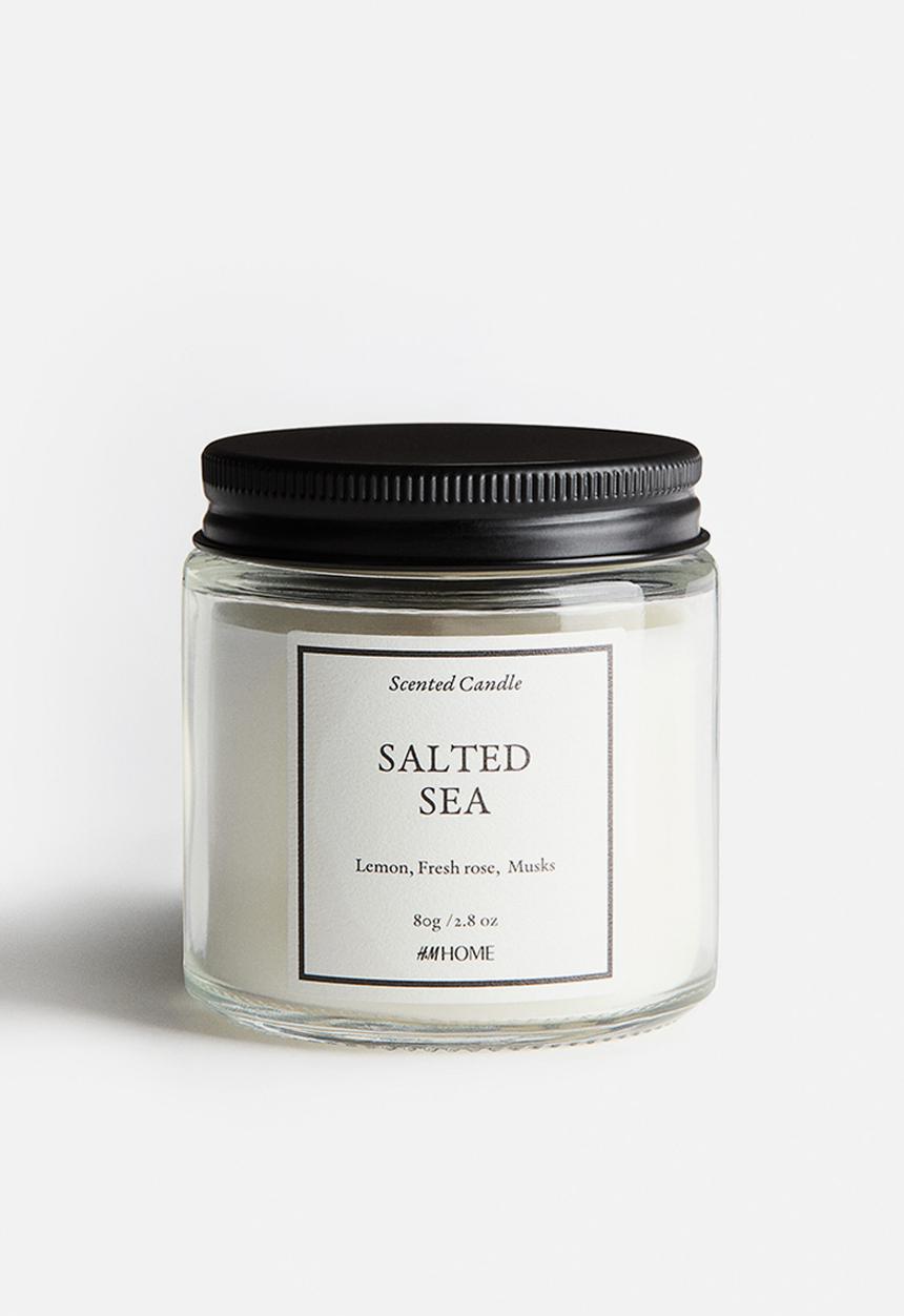 H&M - Scented candle in glass holder - salted sea