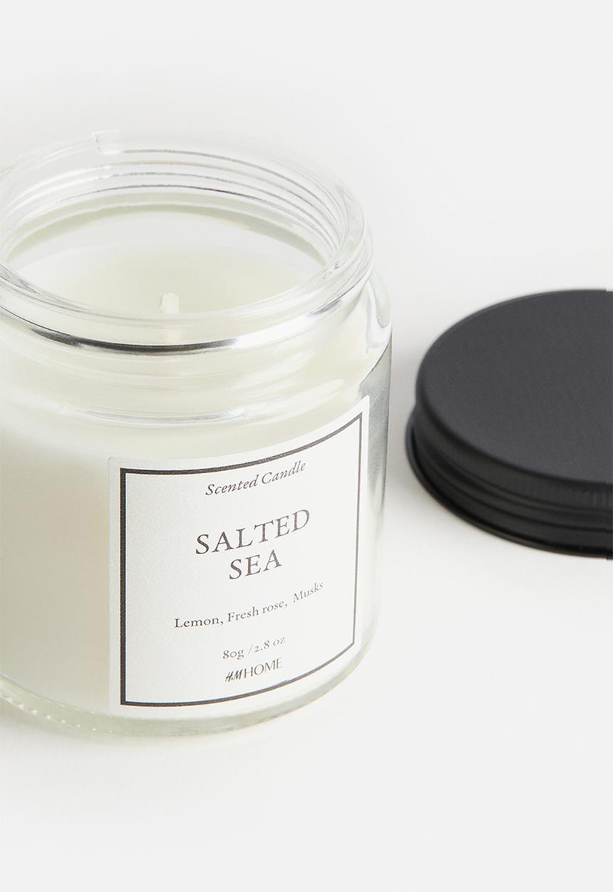 H&M - Scented candle in glass holder - salted sea