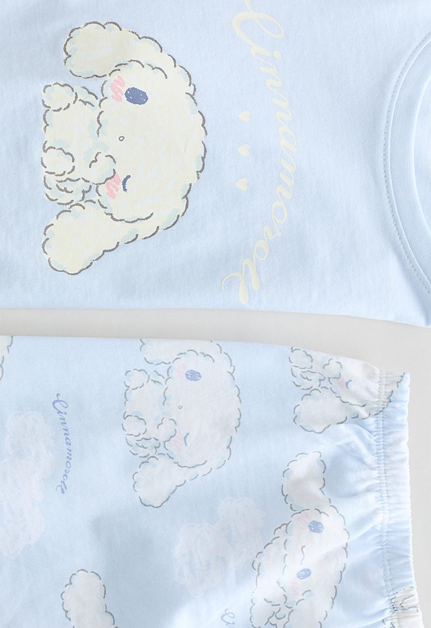 H&M - Printed cotton pyjamas - light blue/cinnamoroll