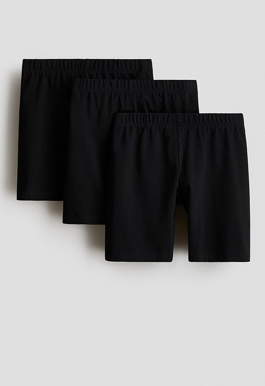 H&M - 3-Pack cycling shorts - black