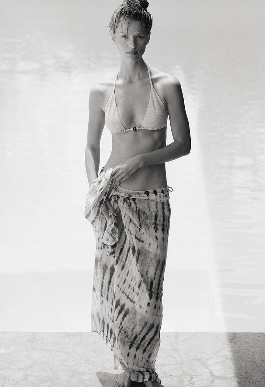 H&M - Sarong - light beige/tie-dye