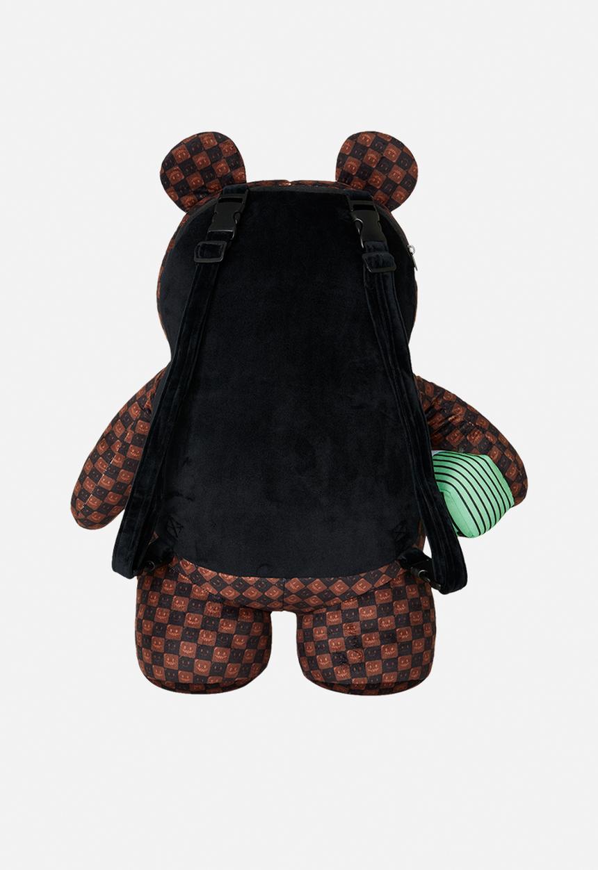 Sprayground - Sharks In Paris Bubble Brown Check Moneybear Backpack - Brown