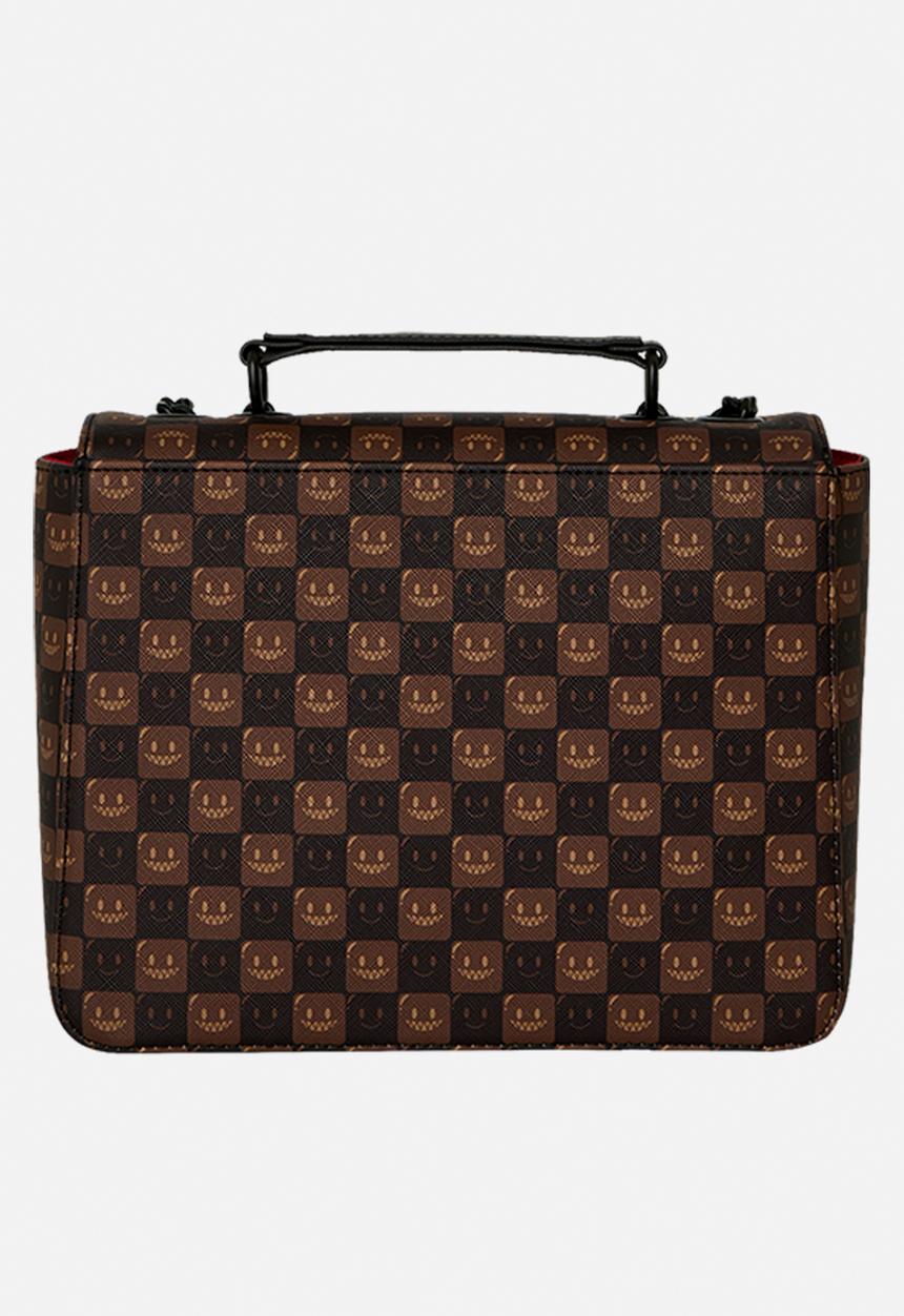 Sprayground - Sharks In Paris Bubble Brown Check Handbag - Brown