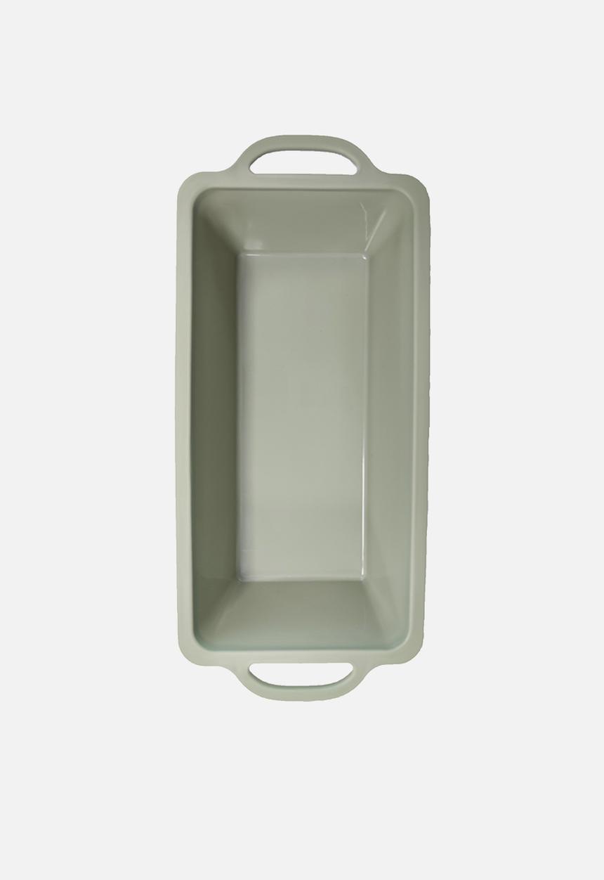 Home Classix - Home Classix Silicone Loaf Pan With Solid Handle - medium green