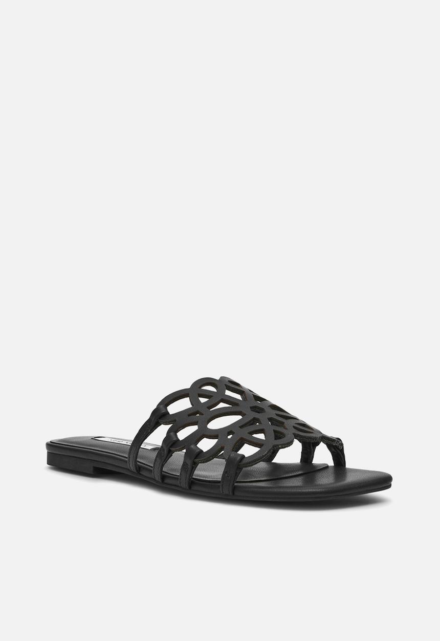 Steve Madden - Lotus-cn slide - black leat