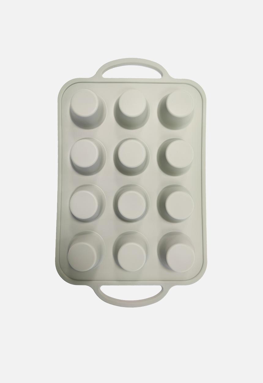 Home Classix - Home Classix Silicone Cupcake Tray With Solid Handle - medium green