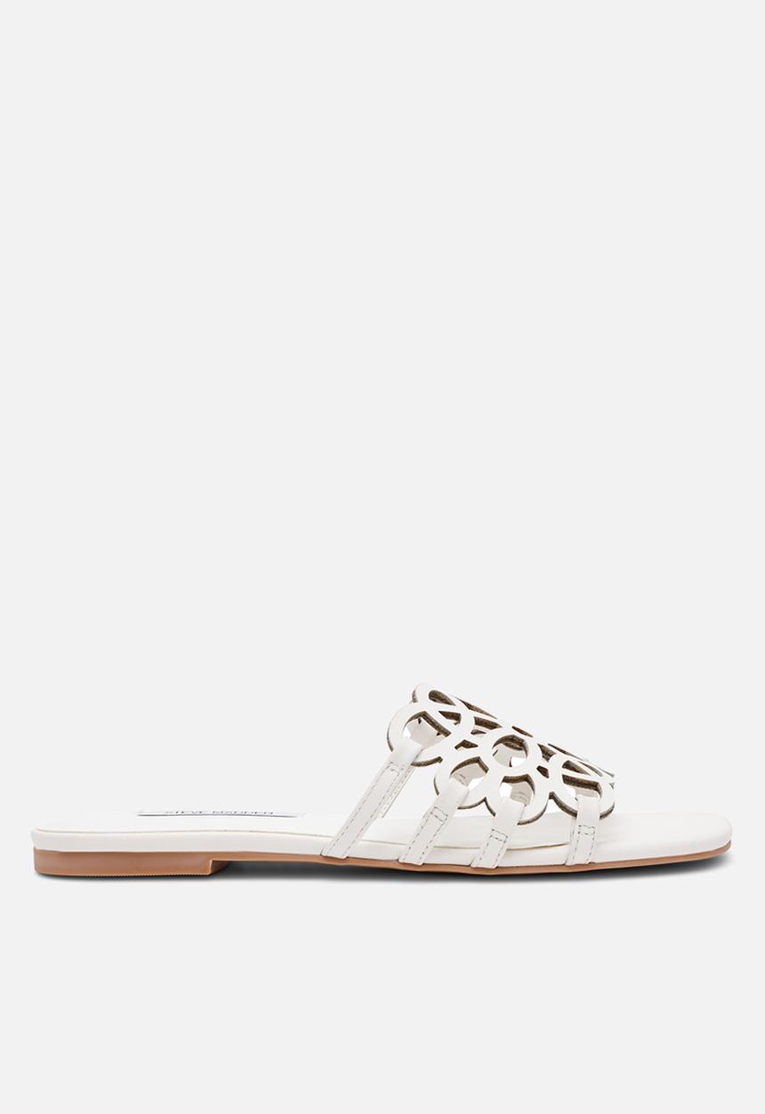 Steve Madden - Lotus-cn slide - white leat