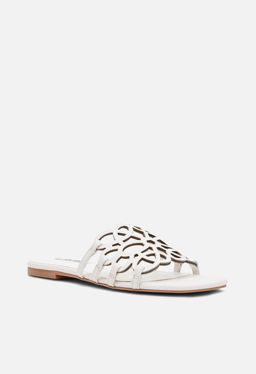 Steve Madden - Lotus-cn slide - white leat