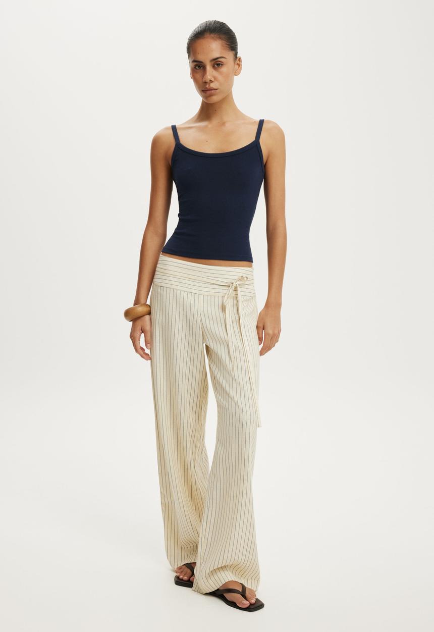 Cotton On - Haven Juno Pant - Vanilla Glow Stripe