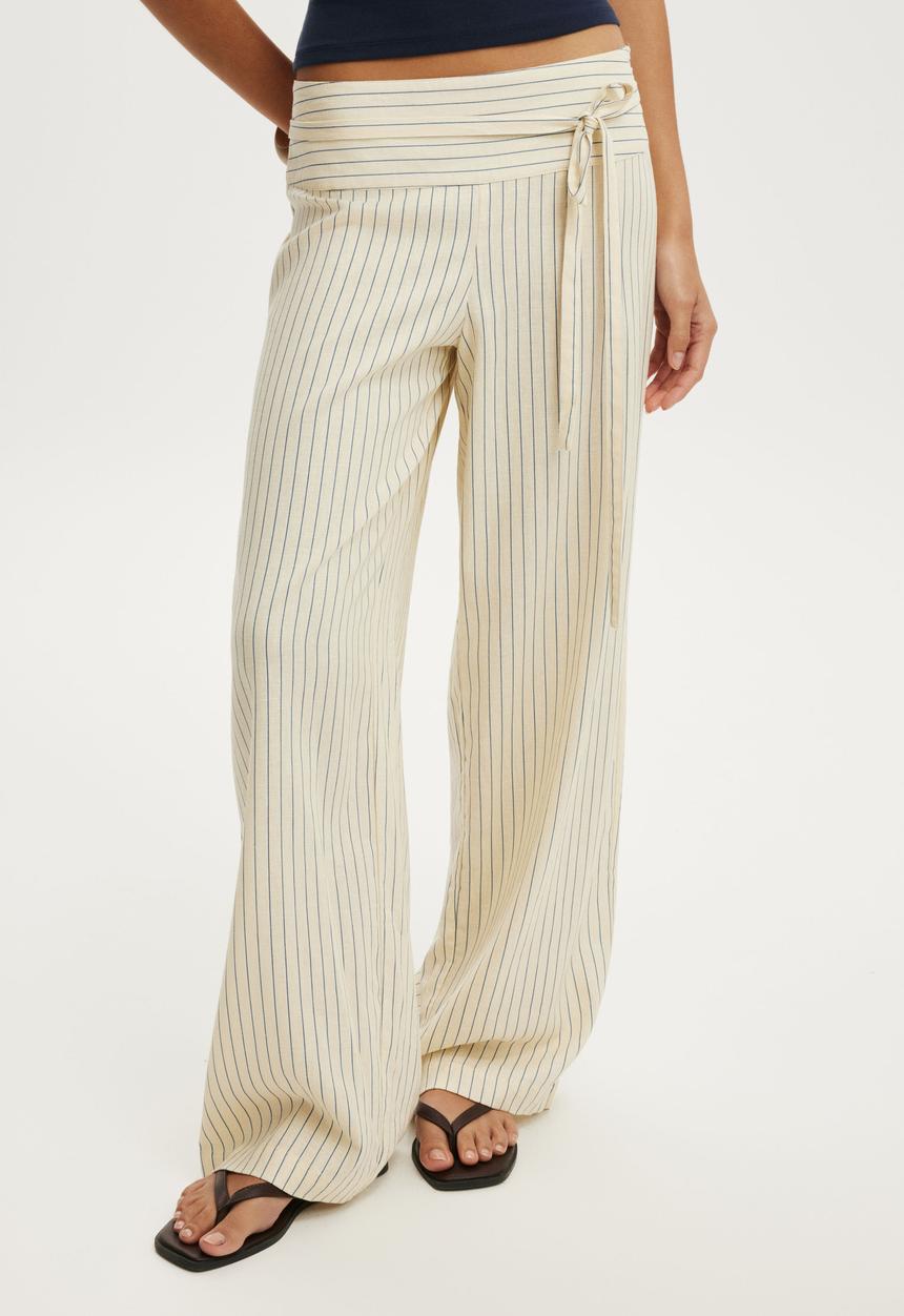 Cotton On - Haven Juno Pant - Vanilla Glow Stripe