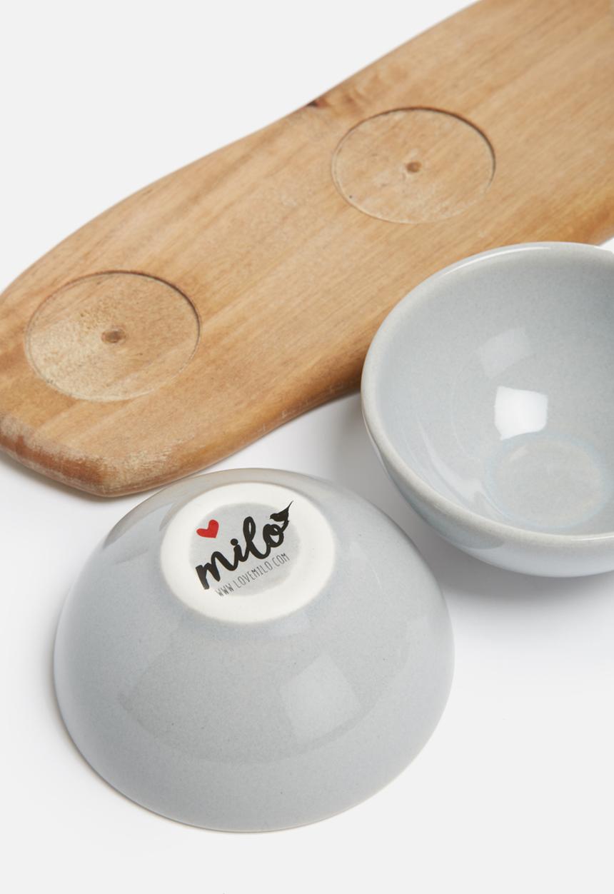 Love Milo - Grey snack bowl set
