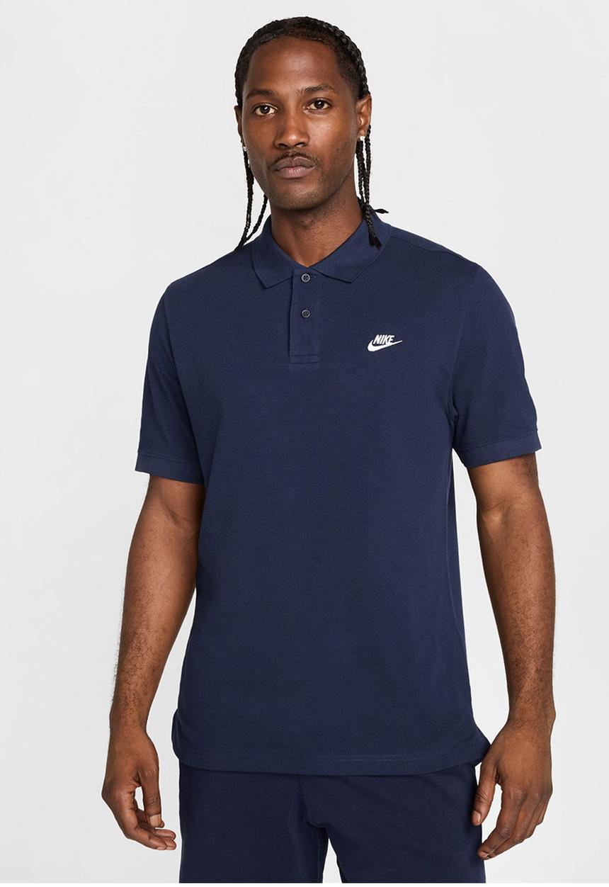 Nike - Club Ss Polo Pique  - Obsidian/White