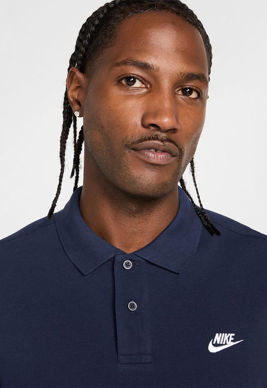 Nike - Club Ss Polo Pique  - Obsidian/White