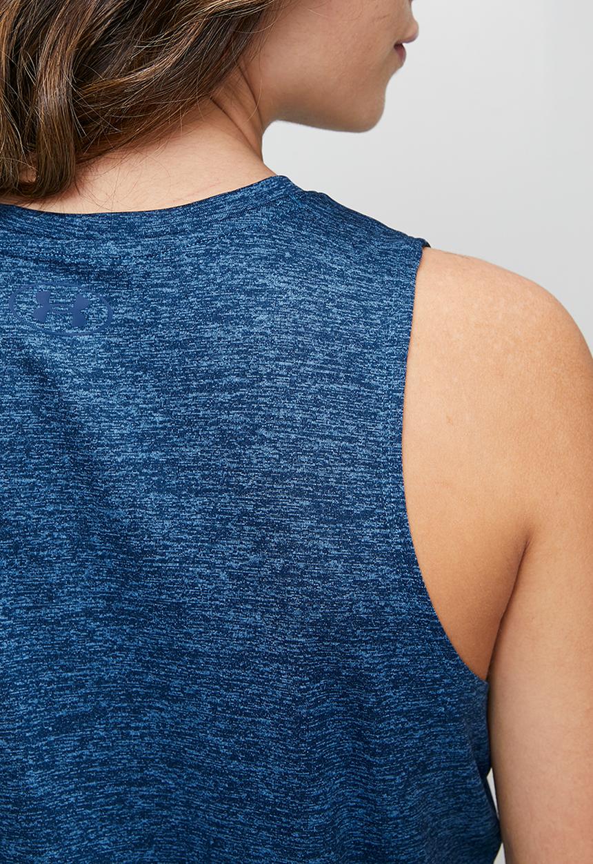 Under Armour - Tech Tank Twist - Aegean Blue/Blackout Navy