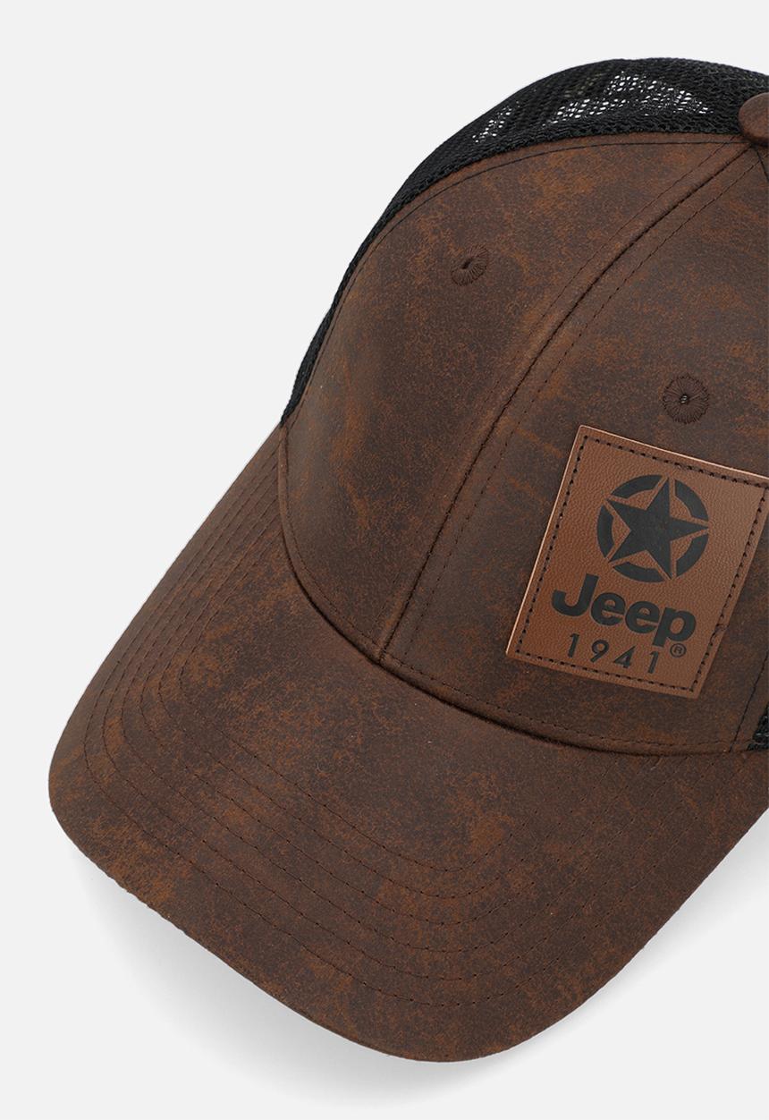 JEEP - Oil skin cap - brown