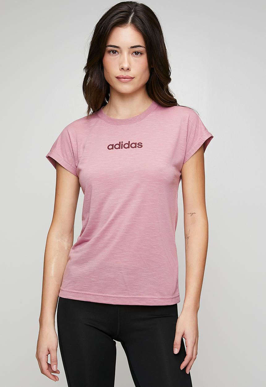 adidas Performance - W Lin Sj T S26 - Magic Mauve / Maroon