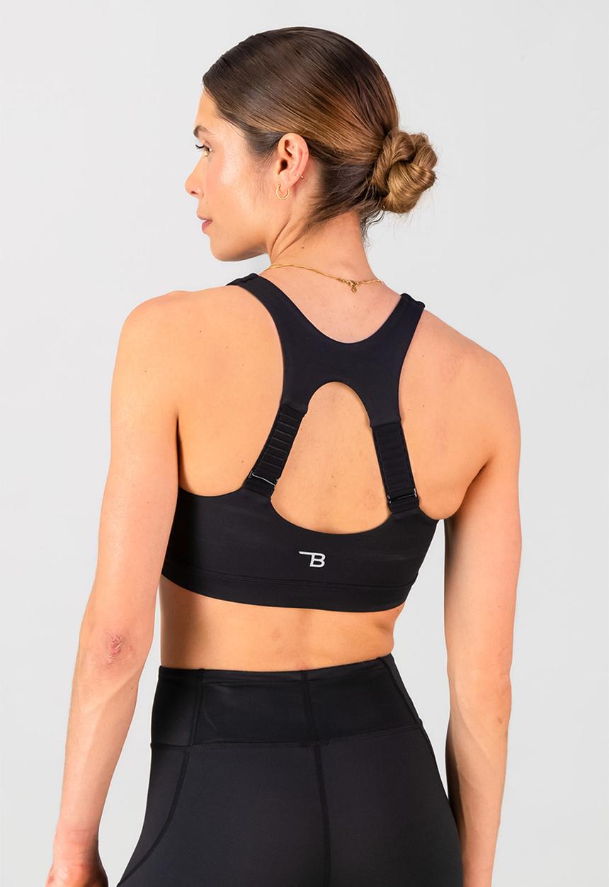 Burnt  - Brace pro sports bra - black