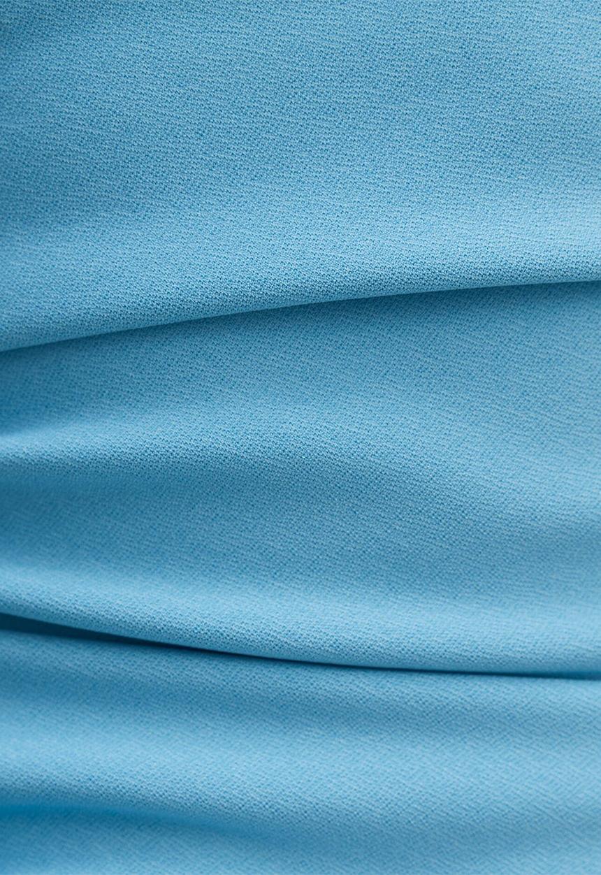 Forever New - Georgie halter ruched bodycon dress in blue mist