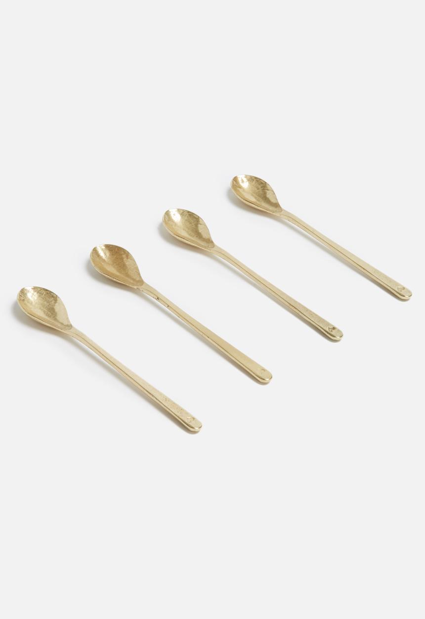 Love Milo - Set of 4 gold spoons