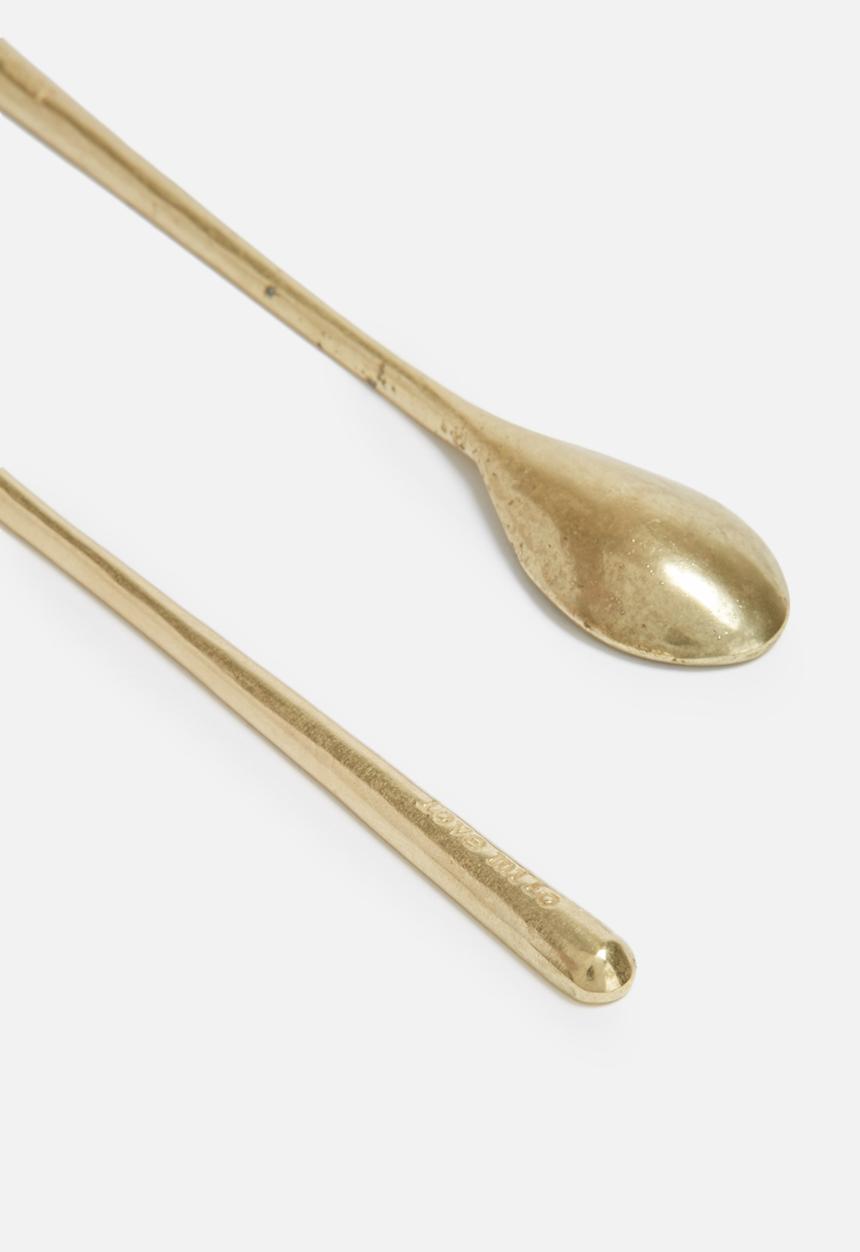Love Milo - Set of 4 gold spoons