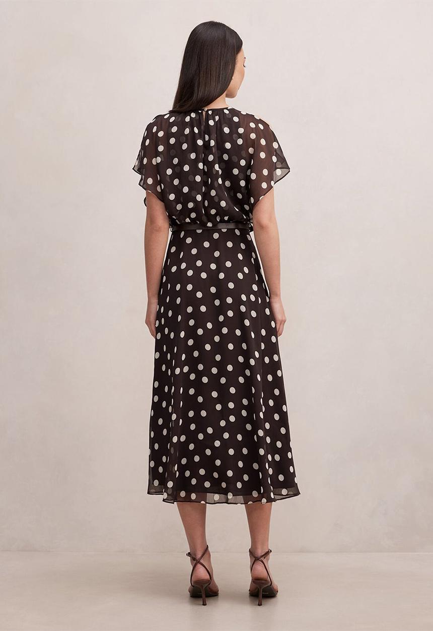 Forever New - Dalton flutter sleeve midi dress in montale spot